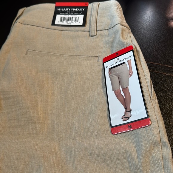 Hilary Radley Women's Pull On Mid Rise Stretch Comfort Bermuda Shorts Medium - Picture 9 of 10